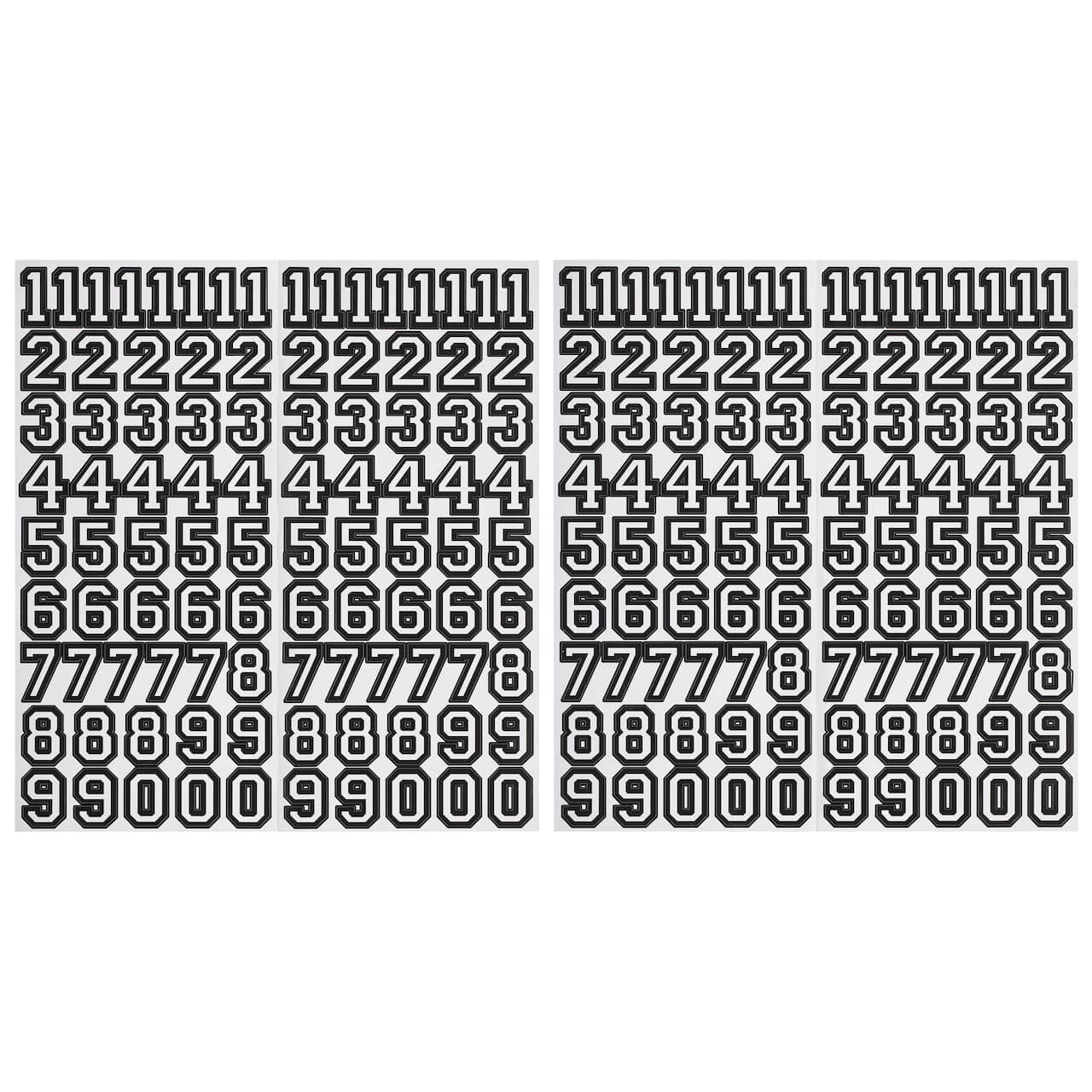 Black & White Letterman Number Stickers by Recollections™